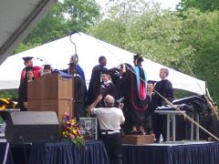 Jocelyn receiving her diploma
