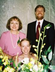 the bride and her parents