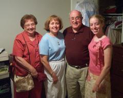 Grandma Batchelder, Kathy, Grandpa Batchelder, and Jocelyn