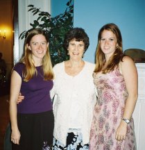 Gail Arcari (center) with nieces Martha and Elizabeth Montague