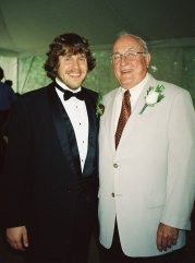 the groom with Grandpa Batchelder