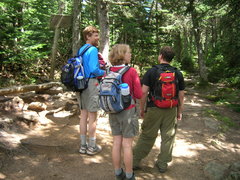 Scott, Jocelyn, and Steve pause along the trail.