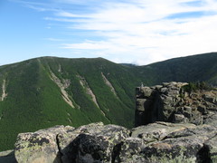cliffs, with a ridge in the background
