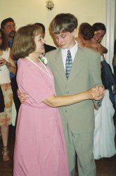 Philip Turner dances with Mom