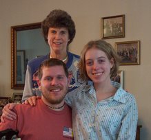 a portrait of Gail, Steve, and Jocelyn