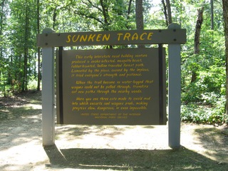 Sunken Trace sign